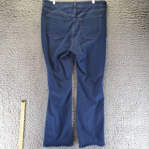 Old Navy Jeans Womens Size 16 Blue Mid-Rise Kicker Bootcut Stretch Denim - Picture 11 of 12